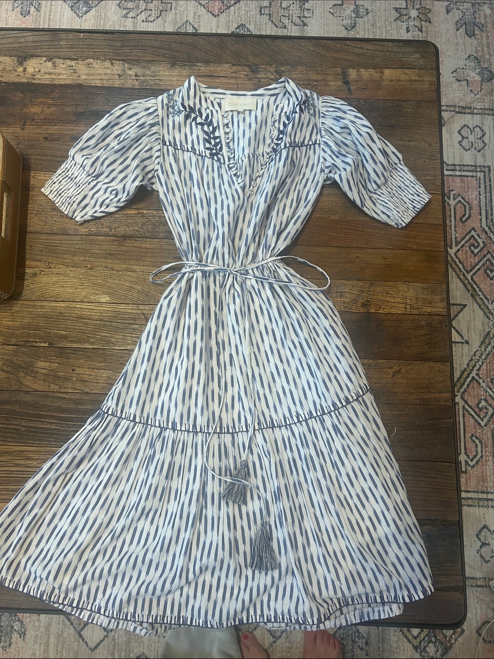 EUC Carolina K Midi Dress Cotton ikat Medium